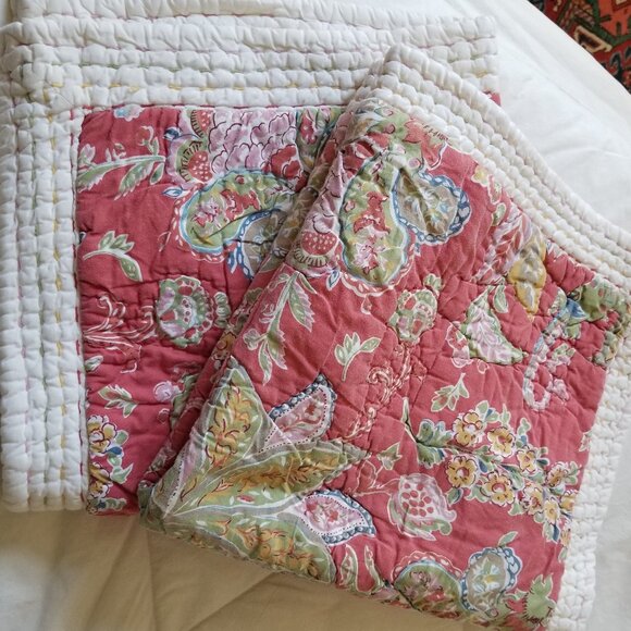 POTTERY BARN SQUARE PILLOW SHAMS / CASES - 2 - EURO SIZE - Picture 1 of 5
